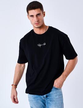 Camiseta PXP T231014 - Negro/Blanco