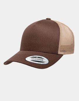 Gorra FLEXFIT 5-PANEL RETRO TRUCKER 2-TONE - Brown/Khaki