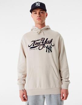 Sudadera Cap. NEW ERA MLB RETRO GRAPHIC NEYYAN - Stone / N