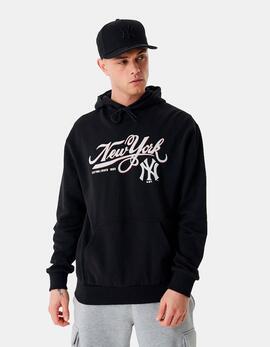 Sudadera Cap. NEW ERA MLB RETRO GRAPHIC NEYYAN - Black/Whi