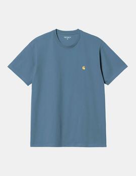 Camiseta CARHARTT CHASE  - Positano / Gold
