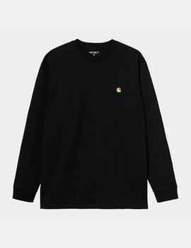Camiseta Manga Larga CARHARTT WIP CHASE - Black / Gold