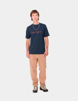 Camiseta CARHARTT WIP SCRIPT - Air Force Blue / Malbec