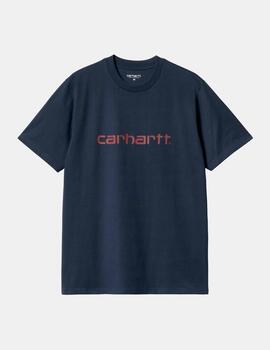 Camiseta CARHARTT WIP SCRIPT - Air Force Blue / Malbec