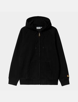 Sud. Cap. Abierta CARHARTT WIP HOODED CHASE - Black / Gold