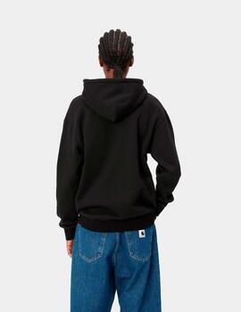 Sudadera CARHARTT WIP W' HOODED - Black / White