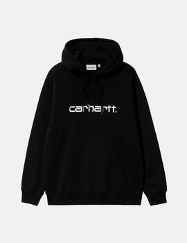 Sudadera CARHARTT WIP W' HOODED - Black / White