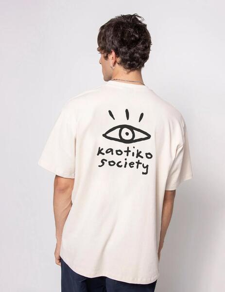 Camiseta KAOTIKO URBAN BOY EYE Ivory