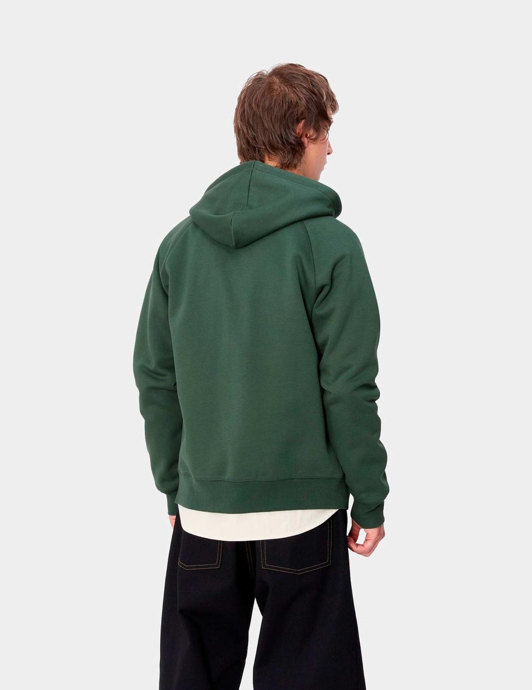 Sud. Cap. Abierta CARHARTT WIP HOODED CHASE - Sycamore Tree