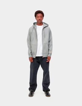 Sud. Cap. Abierta CARHARTT WIP HOODED CHASE - Grey Heather