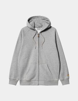 Sud. Cap. Abierta CARHARTT WIP HOODED CHASE - Grey Heather