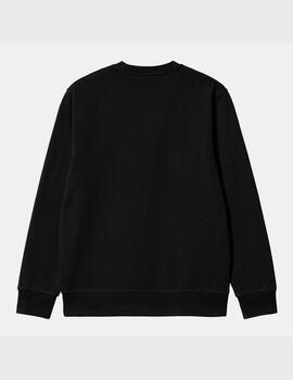 Sud. Crew CARHARTT WIP SCRIPT EMBROIDERY - Black / White