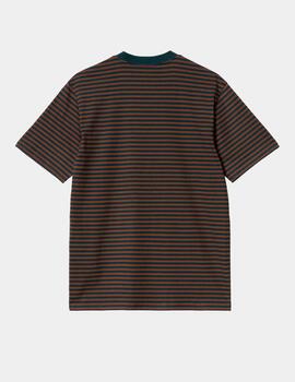 Camiseta CARHARTT WIP VERNER POCKET - Duck Blue / Offroad