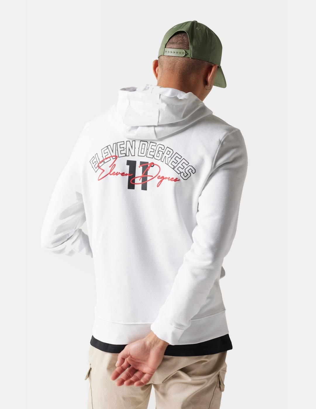 Sudadera Capucha 11 DEGREES STREETWEAR - White