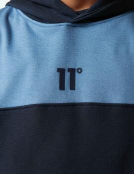 Sudadera 11 DEGREES JR COLOUR BLOCK - Navy / Elemental Blu