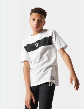Camiseta 11 DEGREES JR COLOUR BLOCK - White / Black