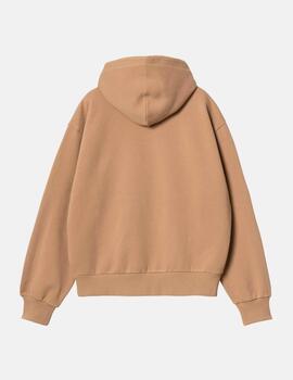 Sudadera CARHARTT WIP W' HOODED CASEY - Peanut / Silver