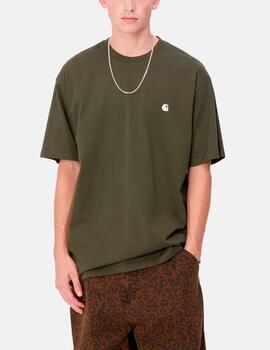 Camiseta CARHARTT WIP MADISON - Office Green / White