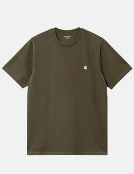 Camiseta CARHARTT WIP MADISON - Office Green / White