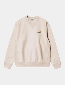 Sudadera Cap. CARHARTT WIP AMERICAN SCRIPT - Moonbeam