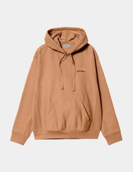 Sudadera Cap. CARHARTT WIP AMERICAN SCRIPT - Peanut