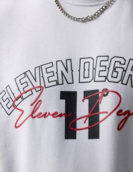 Sudadera Crew 11 DEGREES STREETWEAR - White