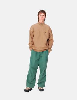Sudadera CARHARTT WIP HALF ZIP AMERICAN SCRIPT - Peanut