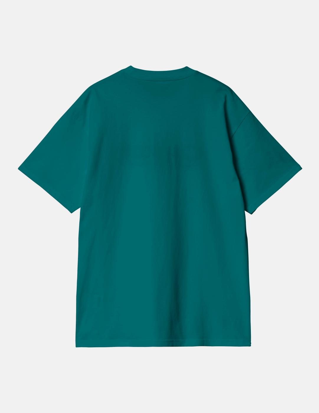 Camiseta CARHARTT WIP LABEL SCRIPT - Malachite