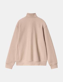 Sudadera CARHARTT WIP HALF ZIP AMERICAN SCRIPT -Fleur De Sel