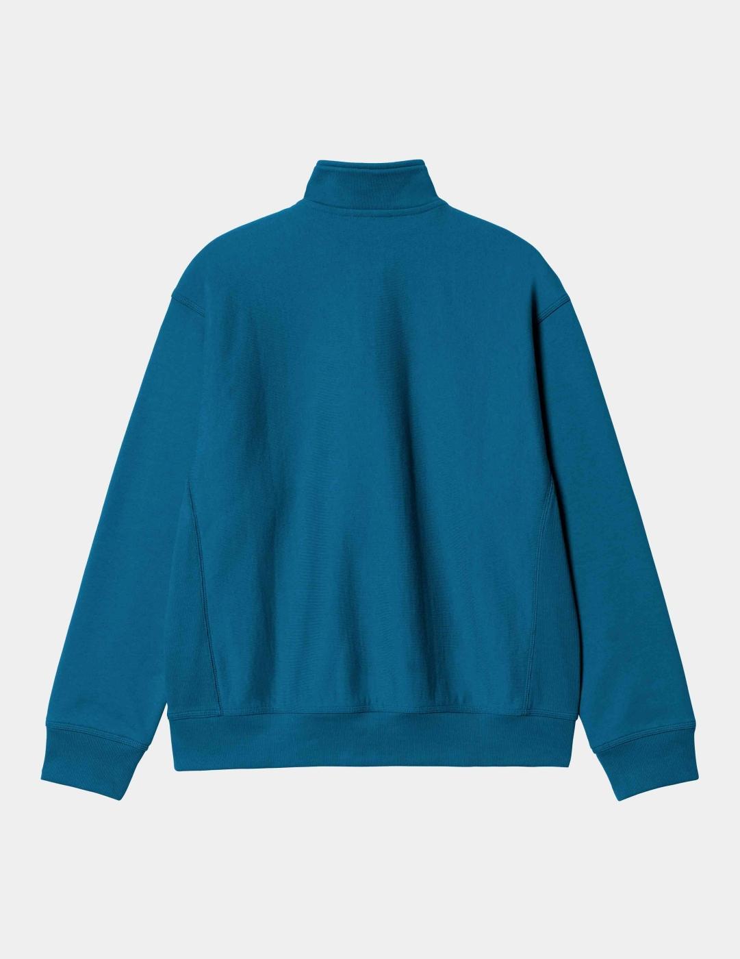 Sudadera CARHARTT WIP HALF ZIP AMERICAN SCRIPT - Sodalite
