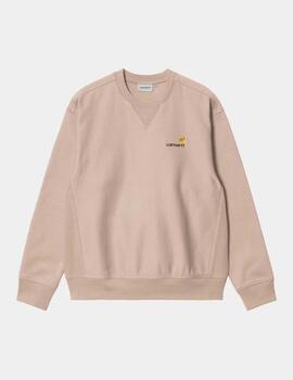 Sudadera Crew CARHARTT WIP AMERICAN SCRIPT - Fleur De Sel