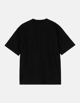 Camiseta CARHARTT WIP W' RIVET SCRIPT - Black / Silver