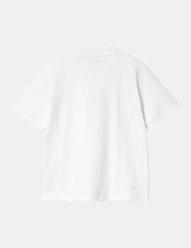 Camiseta CARHARTT WIP W' RIVET SCRIPT - White / Silver