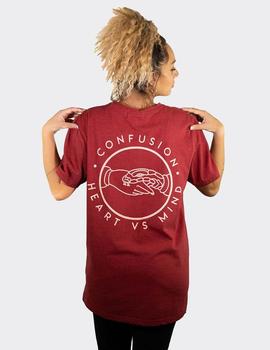 Camiseta Confusion DEAL - Burdeos