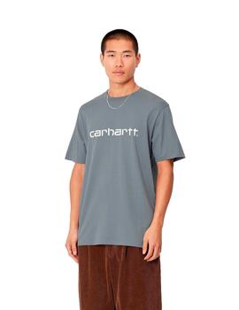 Camiseta CARHARTT WIP SCRIPT - Dove Grey / Wax