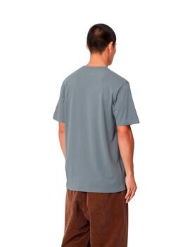 Camiseta CARHARTT WIP SCRIPT - Dove Grey / Wax