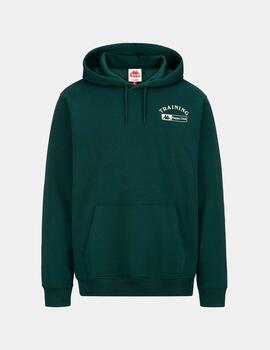 Sudadera Cap. KAPPA AUTHENTIC SHALA - Green Dk/White Mil