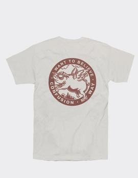 Camiseta Confusion BELIEVE - Beige