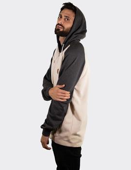 Sudadera Confusion HEXAGON ZIPPER - Beige