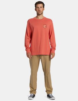 Camiseta BILLABONG ROCKIES LS - Washed Red