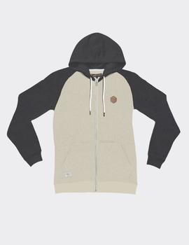 Sudadera Confusion HEXAGON ZIPPER - Beige