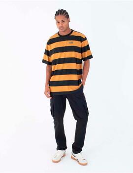 Camiseta HURLEY TOLEDO LISTRA  - Gold Sand