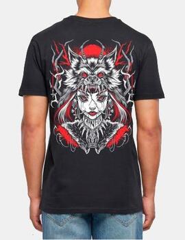 Camiseta PAINFUL CLOTHING WOLFBEATER - Black