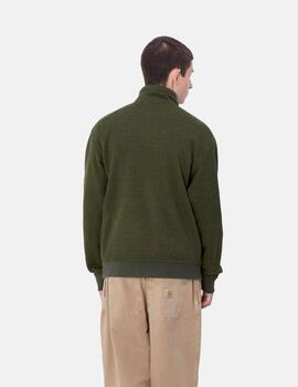 Sudadera CARHARTT WIP LUTHER HALF ZIP - Tarragon Heather