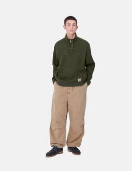 Sudadera CARHARTT WIP LUTHER HALF ZIP - Tarragon Heather