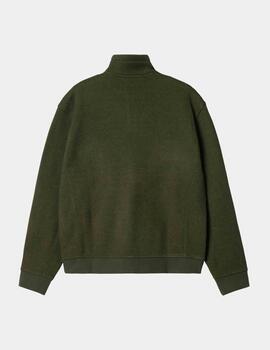 Sudadera CARHARTT WIP LUTHER HALF ZIP - Tarragon Heather