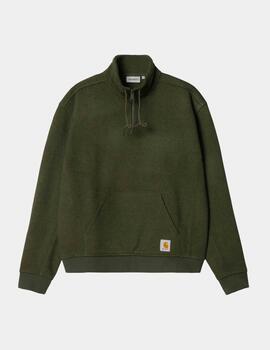 Sudadera CARHARTT WIP LUTHER HALF ZIP - Tarragon Heather