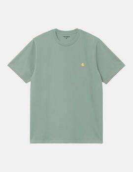 Camiseta CARHARTT WIP CHASE - Frosted Green / Gold