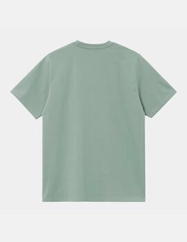 Camiseta CARHARTT WIP CHASE - Frosted Green / Gold