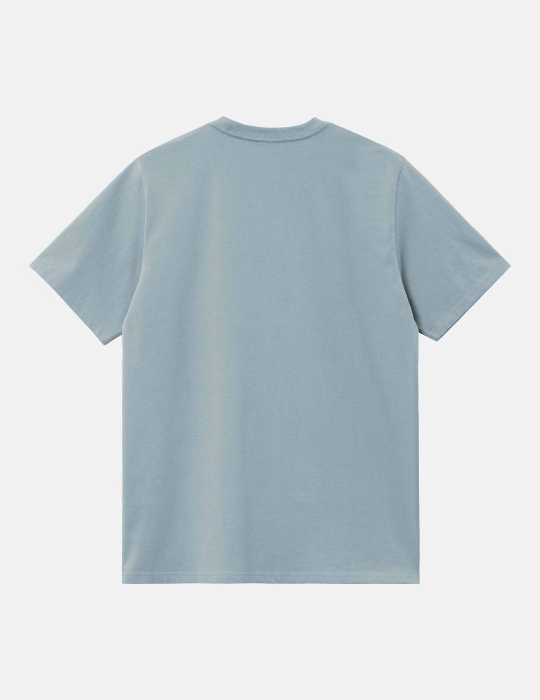 Camiseta CARHARTT WIP CHASE - Frosted Blue / Gold